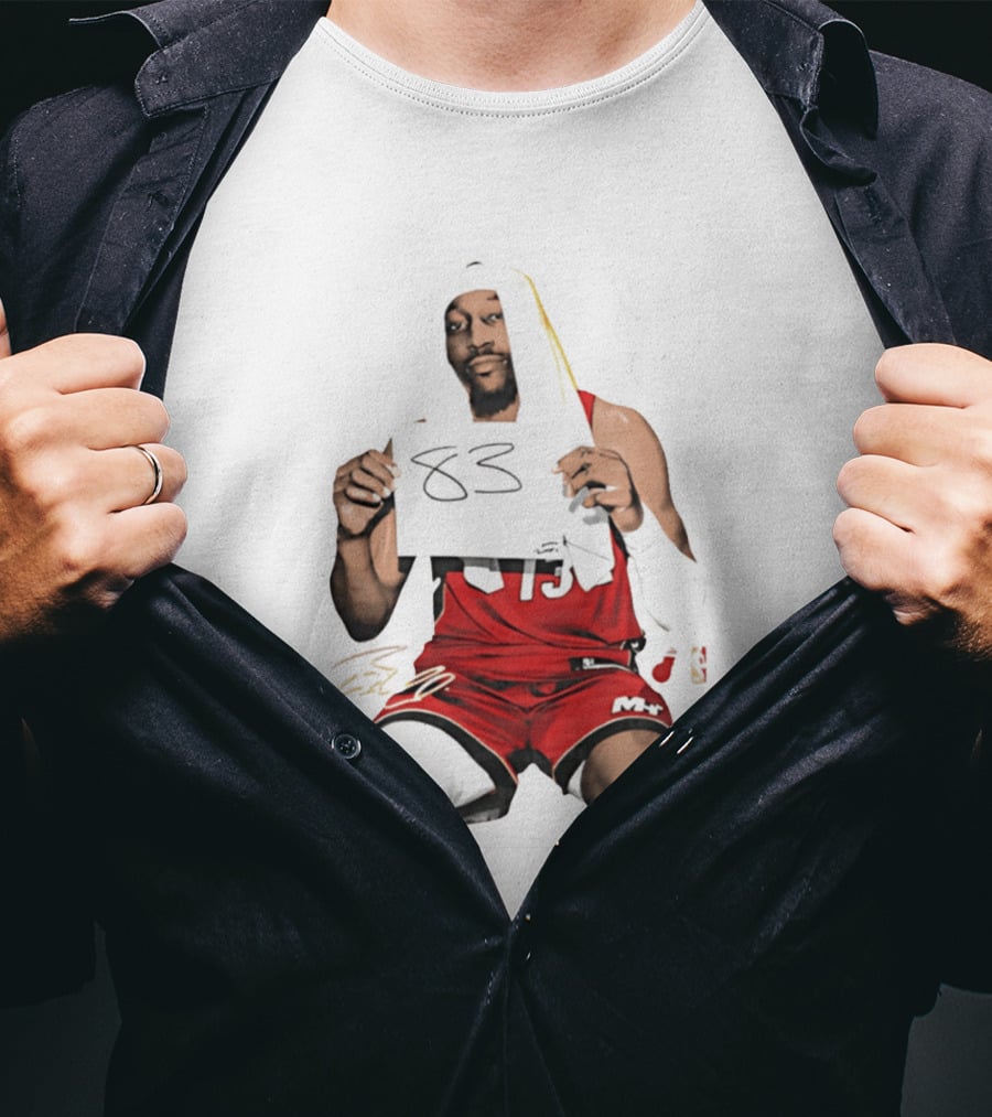 Bam 83 Miami Heat Bam Adebayo 13 Player Collage T-Shirt