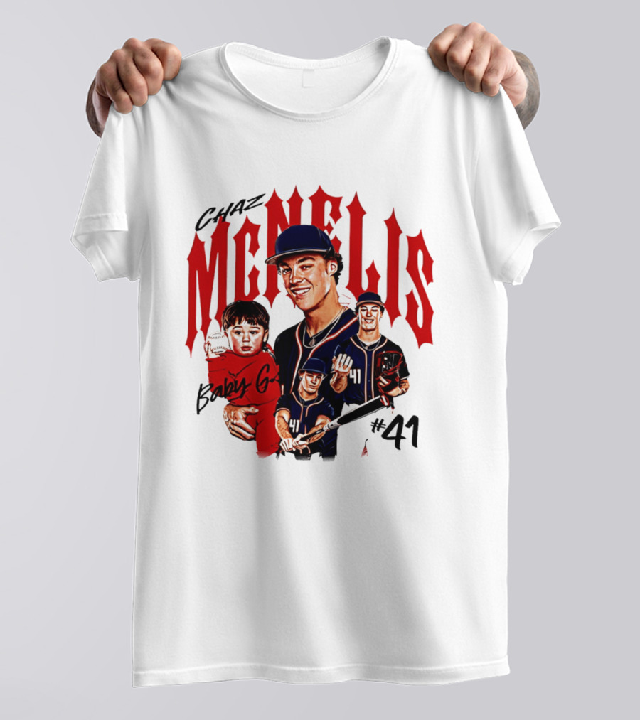 Chaz McNelis Baby G Arizona Baseball Player #41 Collage T-Shirt