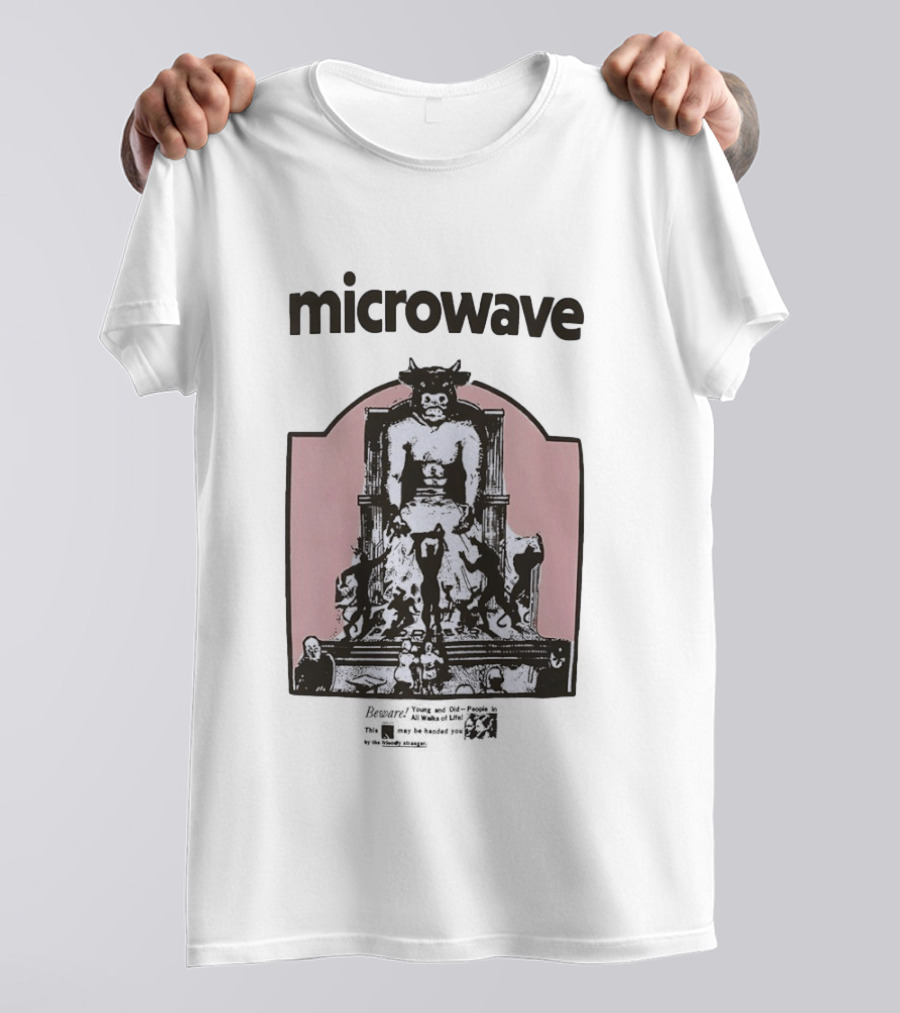 Cow On Throne Microwave Let's Play Marshall Law Magazine T-Shirt
