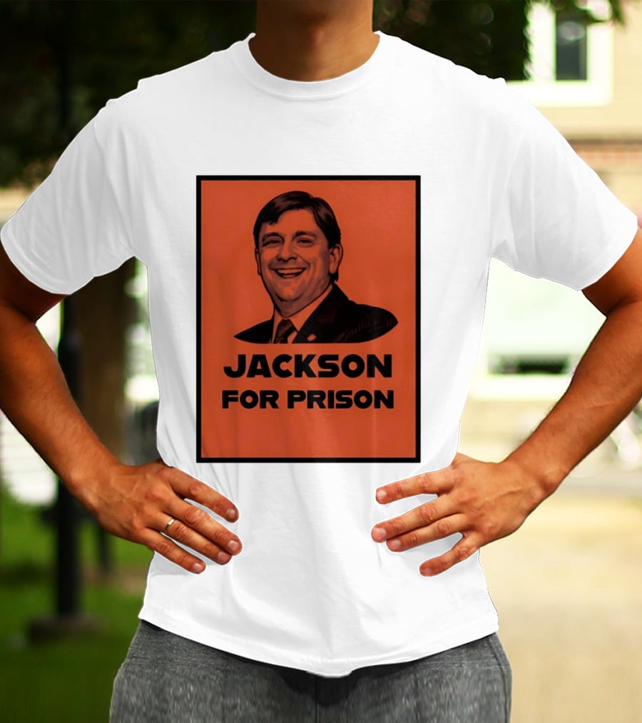Jackson For Prison Political Satire Red T-Shirt