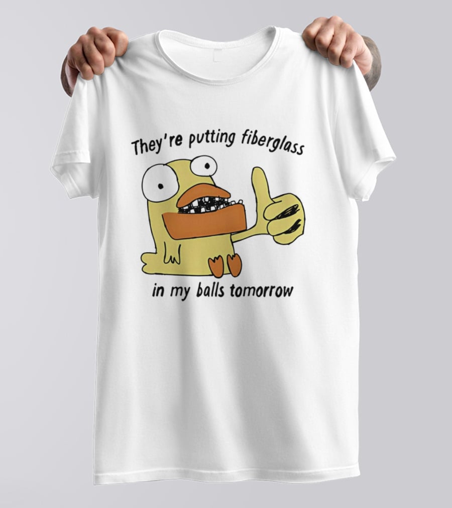 Ducky Momo They're Putting Fiberglass In My Balls Tomorrow Phineas And Ferb T-Shirt