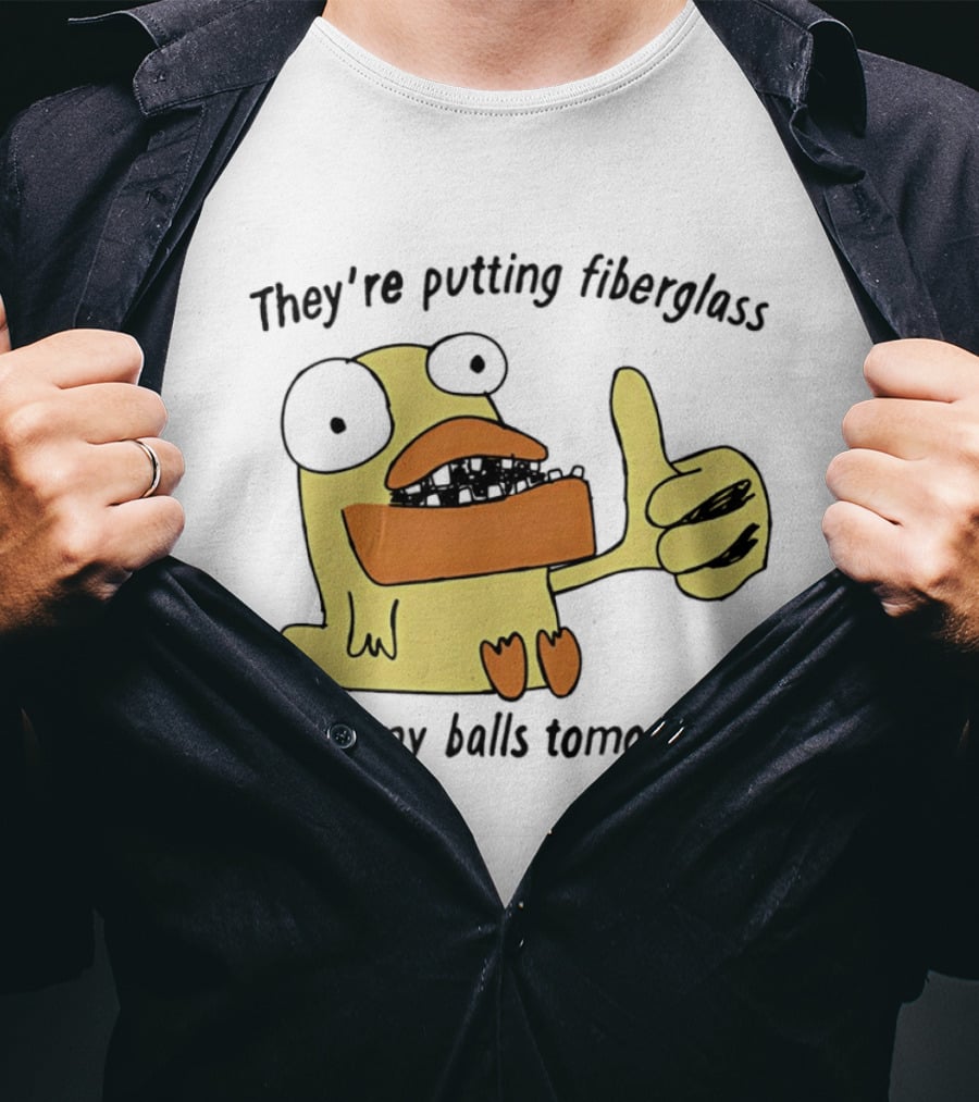 Ducky Momo They're Putting Fiberglass In My Balls Tomorrow Phineas And Ferb T-Shirt
