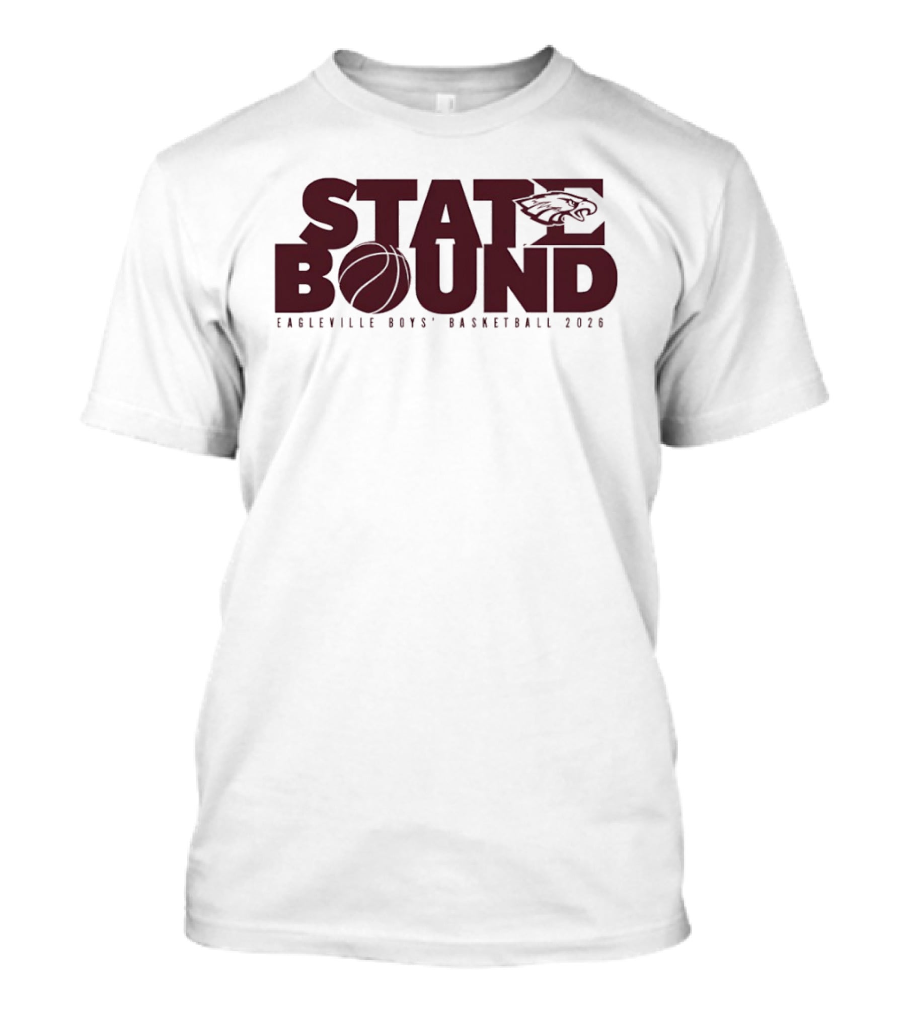 Eagleville Boys' Basketball 2026 State Bound Eagle T-Shirt