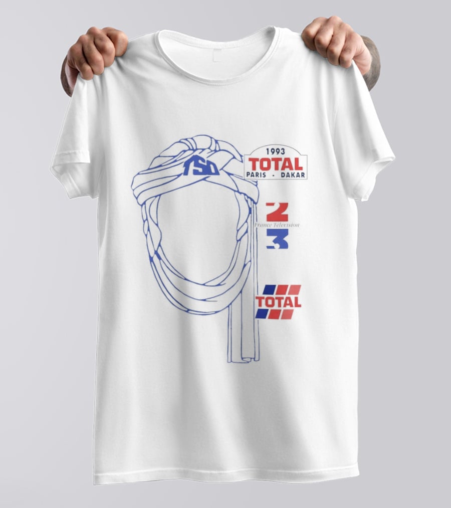 Vintage 1993 Paris Dakar Total Racing Adventure T-Shirt