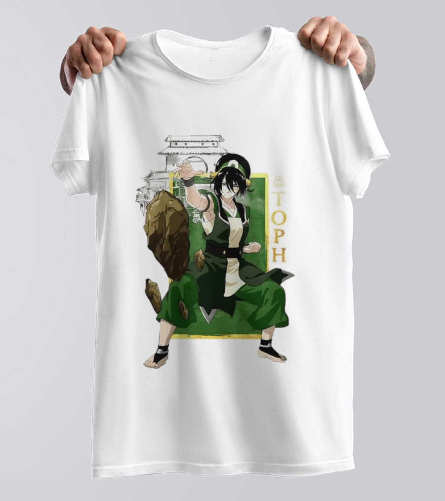 Toph Beifong Earthbending Avatar Character Art With Ba Sing Se T-Shirt