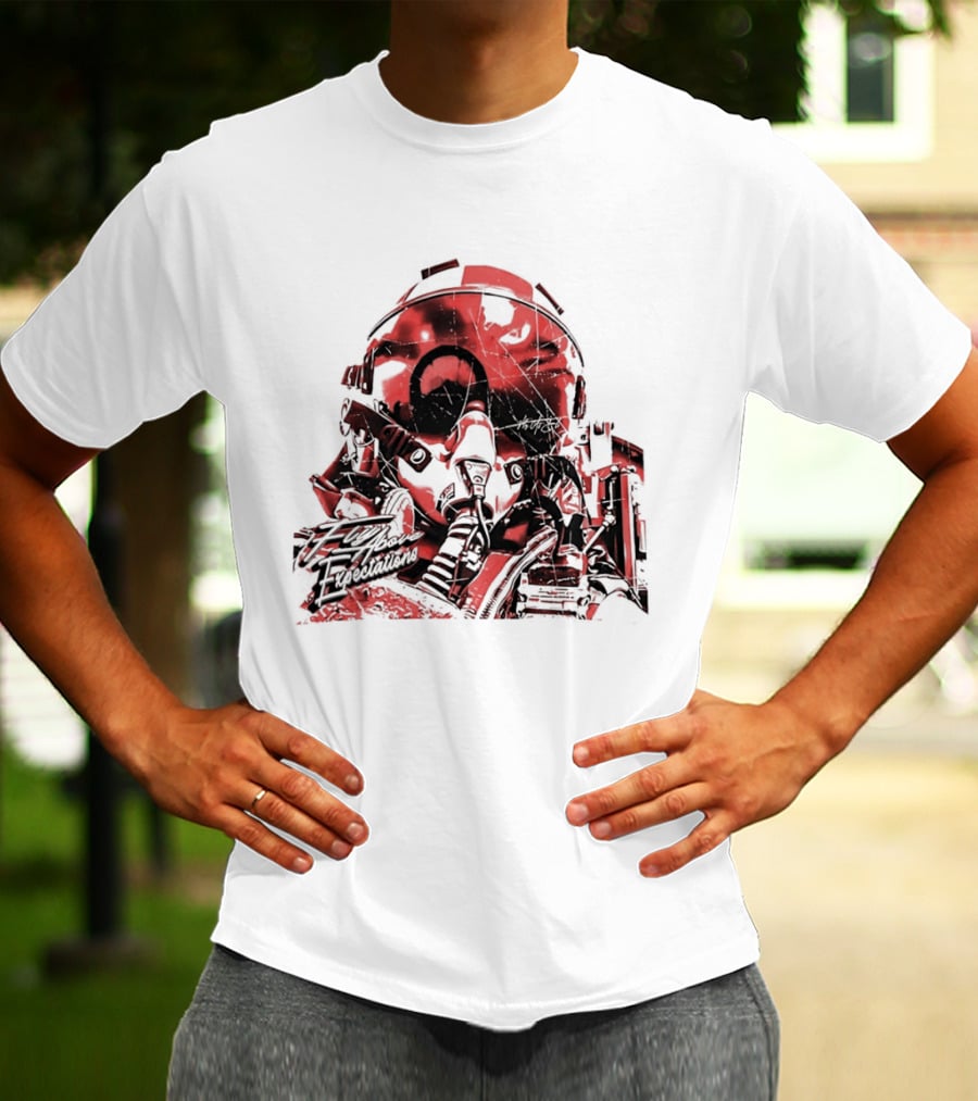 Fly As Eli Fly Above Expectations Fighter Pilot Helmet T-Shirt