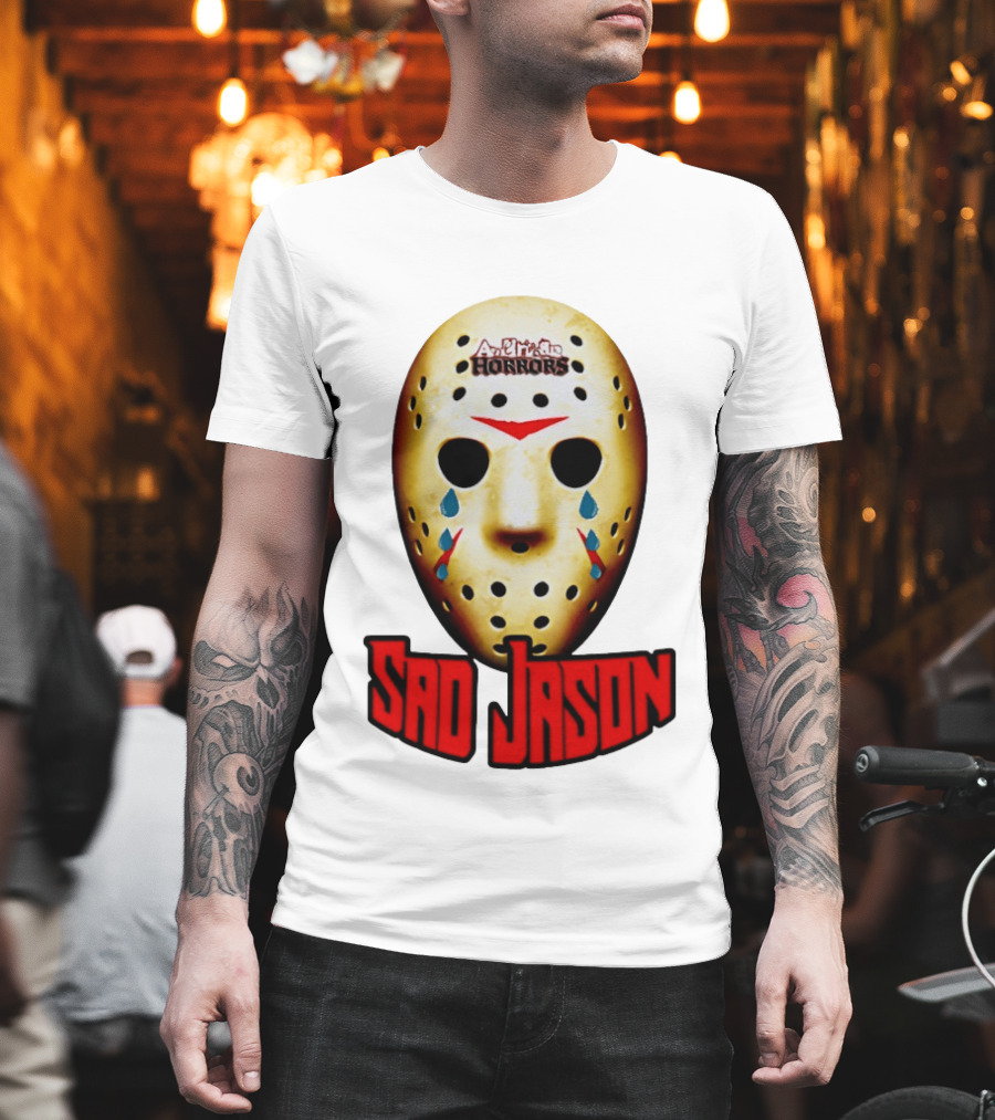 Astros Horrors Sad Jason Voorhees Mask Baseball Tears T-Shirt