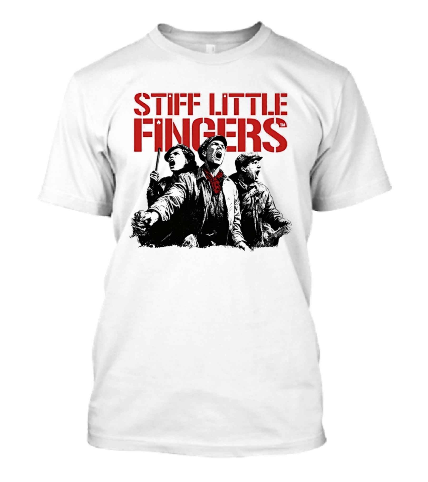 Stiff Little Fingers Raise Your Voice Tour Ecru T-Shirt
