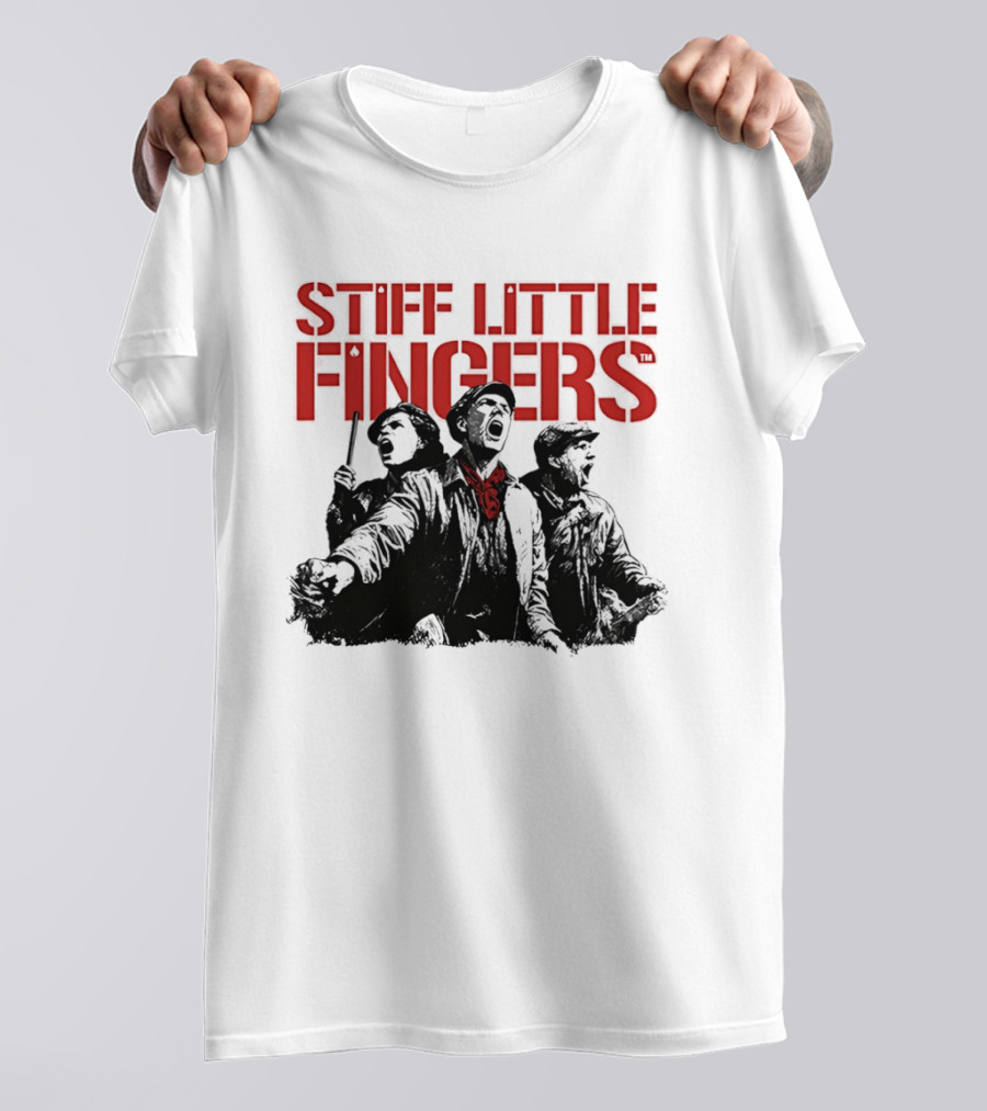 Stiff Little Fingers Raise Your Voice Tour Ecru T-Shirt