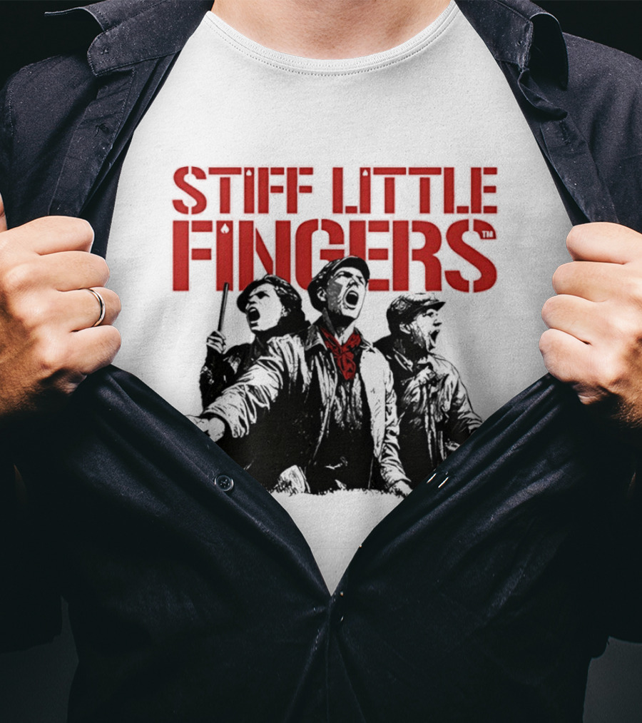 Stiff Little Fingers Raise Your Voice Tour Ecru T-Shirt