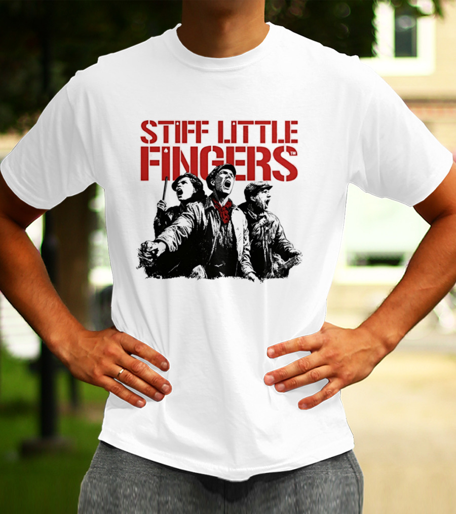 Stiff Little Fingers Raise Your Voice Tour Ecru T-Shirt