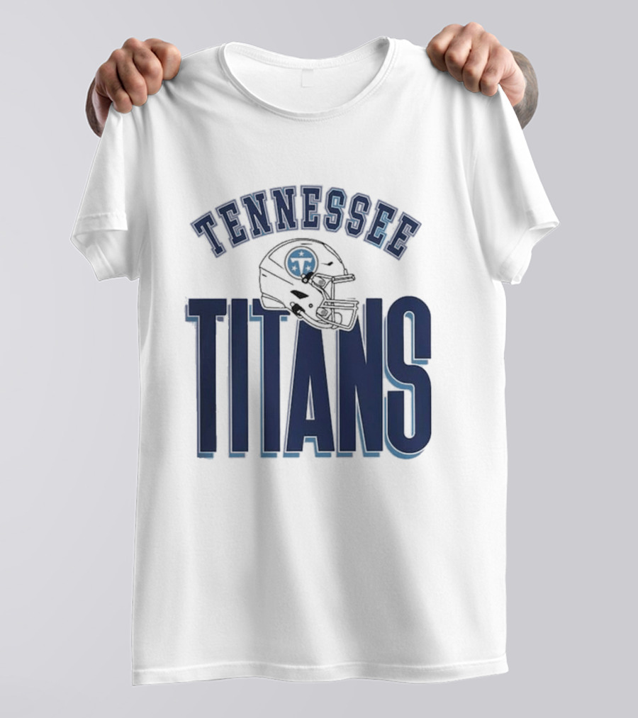 Tennessee Titans Helmet Gameday Couture Fierce Focus Relaxed Fit T-Shirt