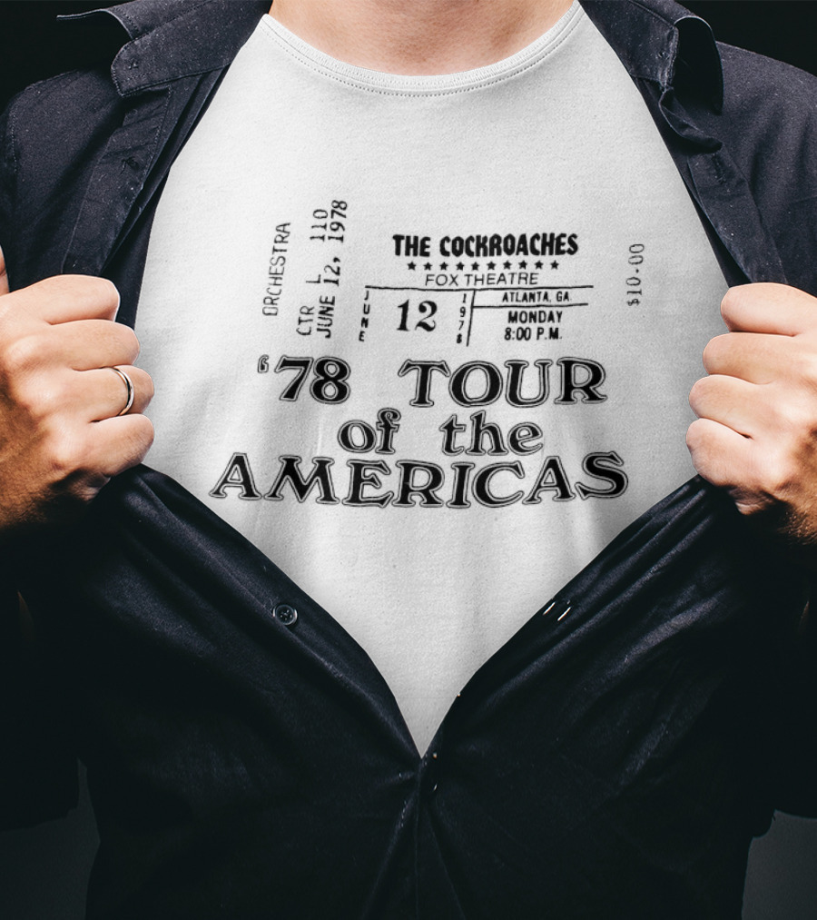 The Cockroaches 1978 Tour Of The Americas T-Shirt