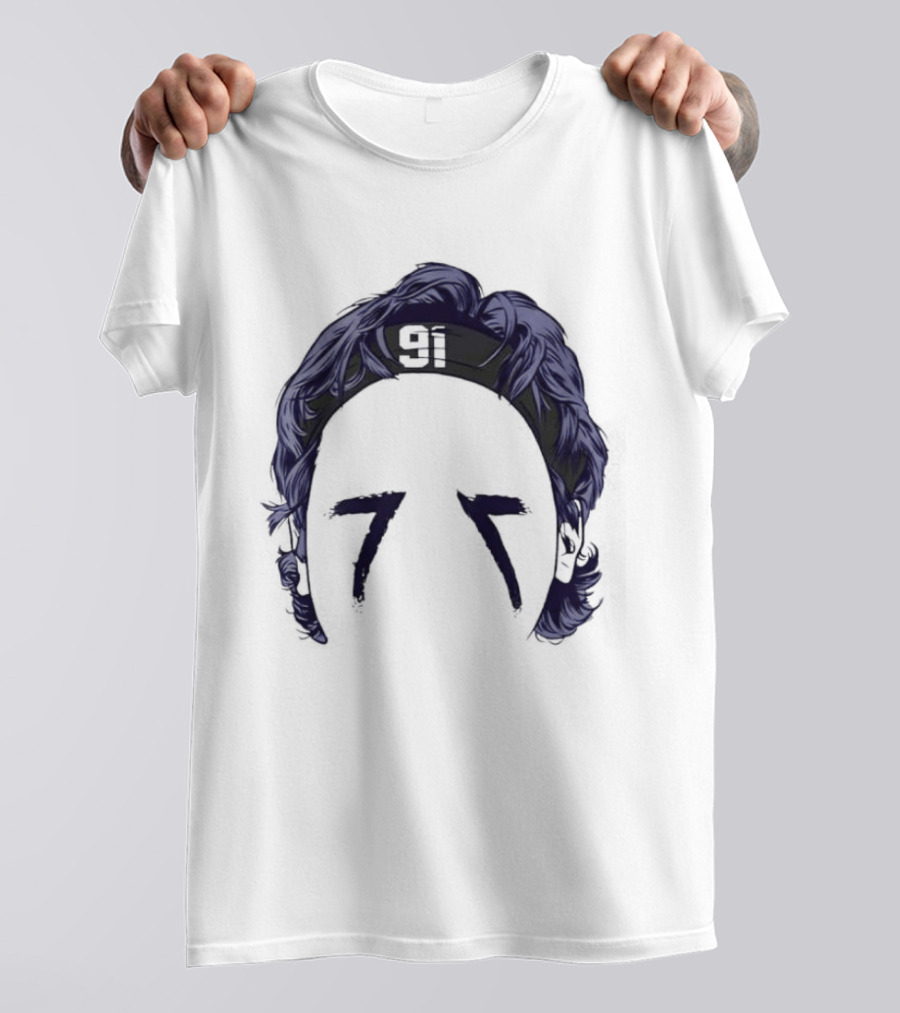 91 Headband Purple Hair Eye Black T-Shirt