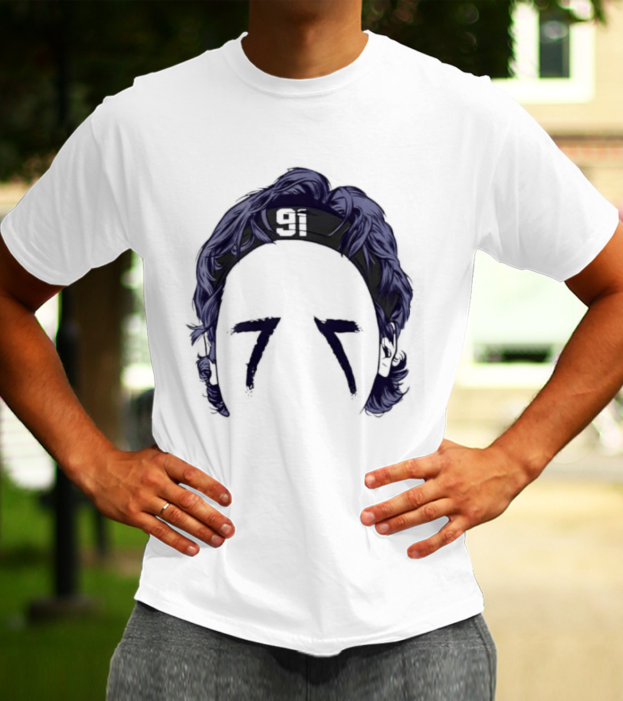 91 Headband Purple Hair Eye Black T-Shirt
