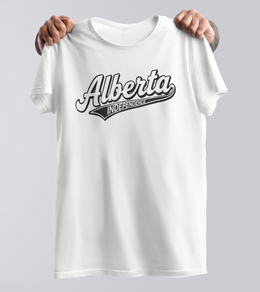 Alberta Independence Movement Bold Script T-Shirt