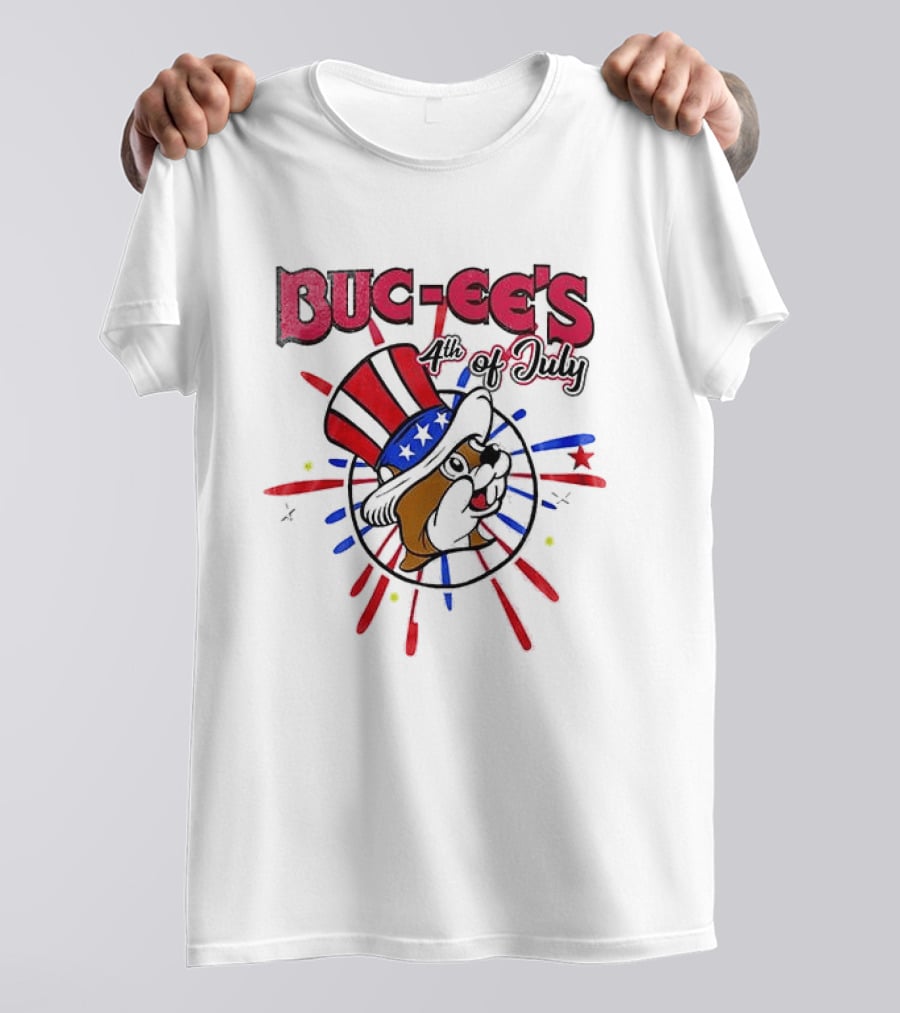 Buc Ee's 4th Of July Celebration Patriotic Beavers And Stars T-Shirt