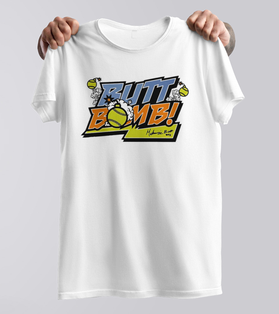 Butt Bomb Softball Explosion Melanie Butt Vols T-Shirt