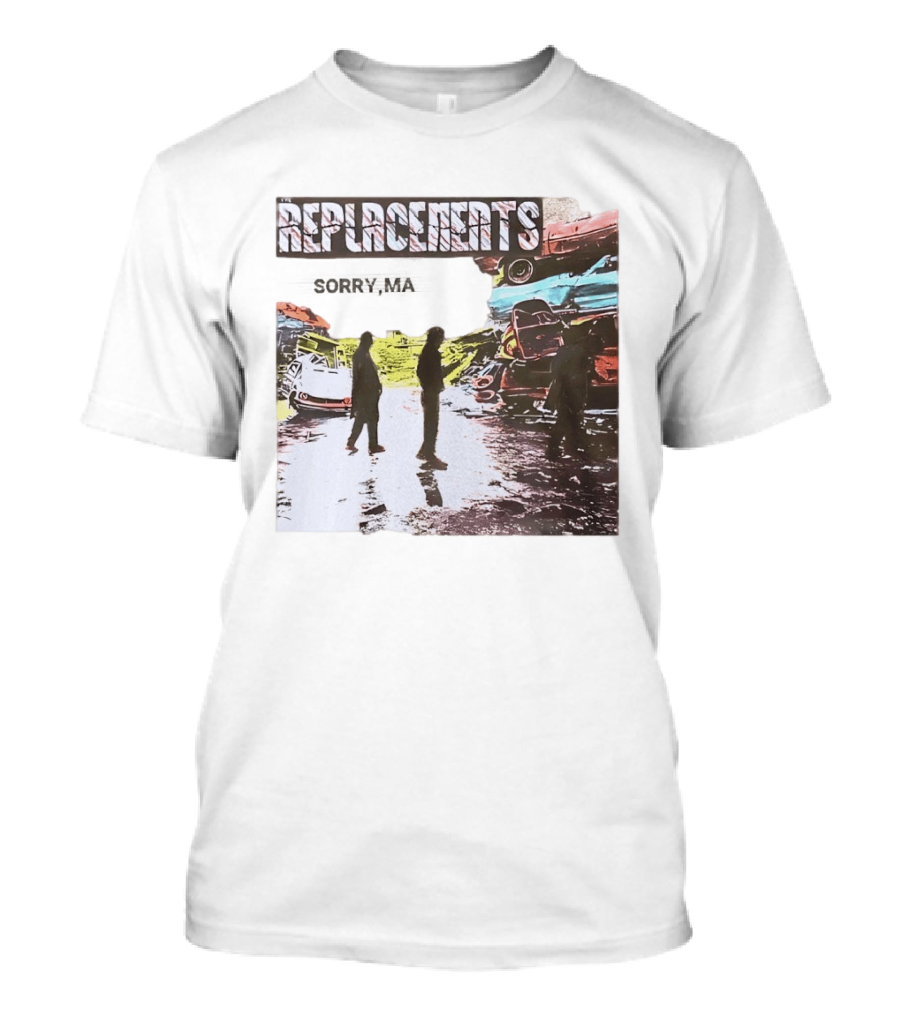 Replacements Sorry Ma Forgot To Take Out The Trash Album Cover Rustic Junkyard Scene T-Shirt