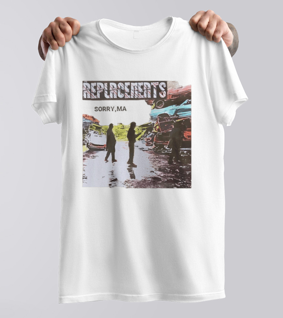 Replacements Sorry Ma Forgot To Take Out The Trash Album Cover Rustic Junkyard Scene T-Shirt