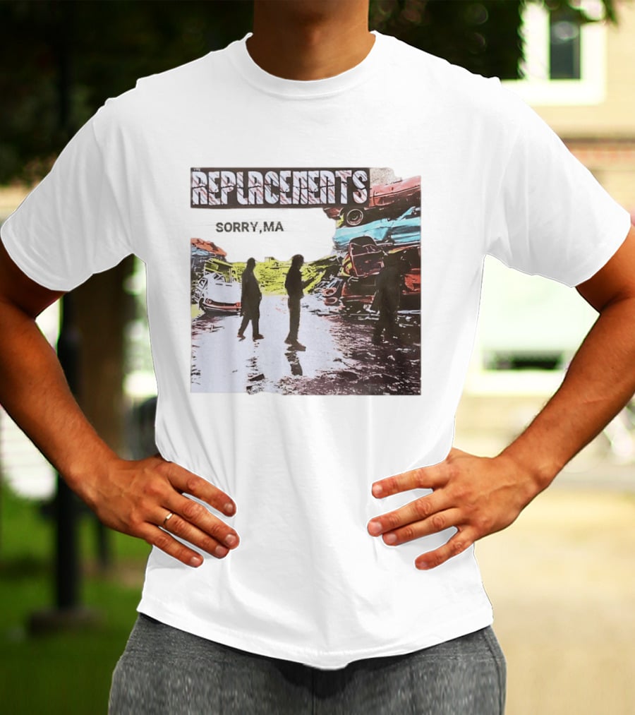 Replacements Sorry Ma Forgot To Take Out The Trash Album Cover Rustic Junkyard Scene T-Shirt
