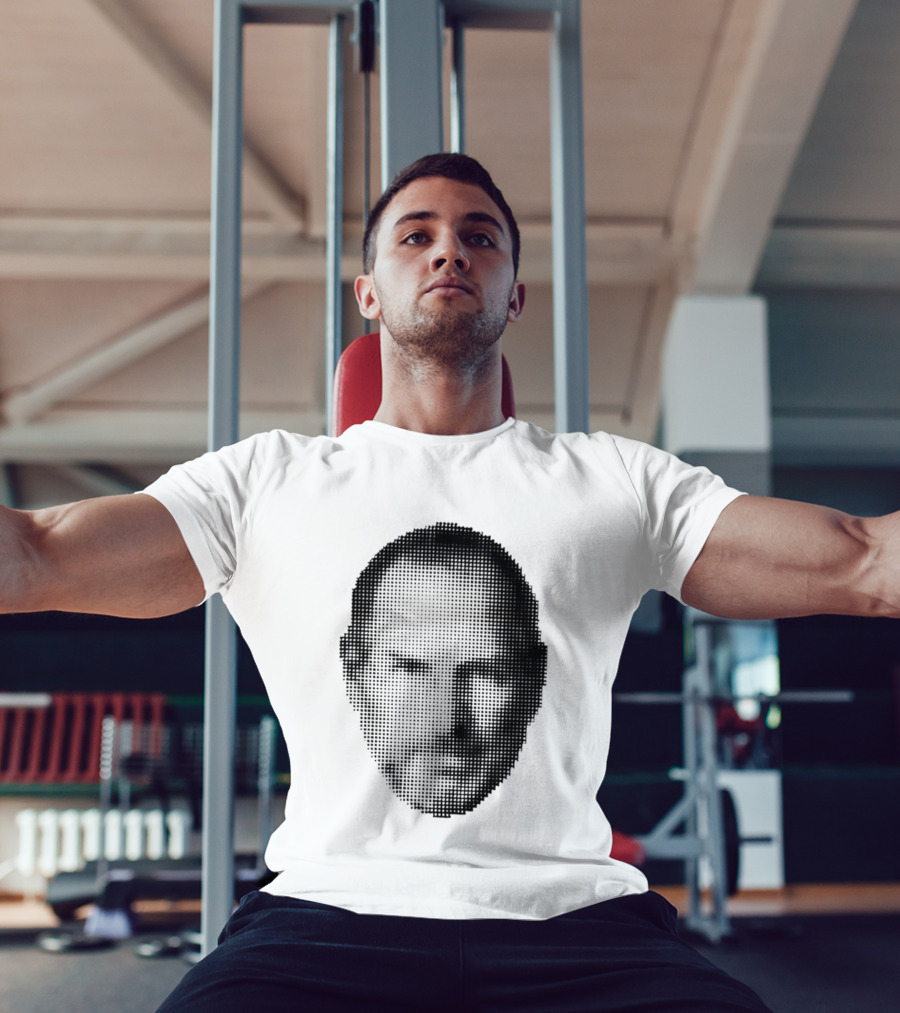 Thinking Differently Steve Jobs Portrait Dot Matrix T-Shirt