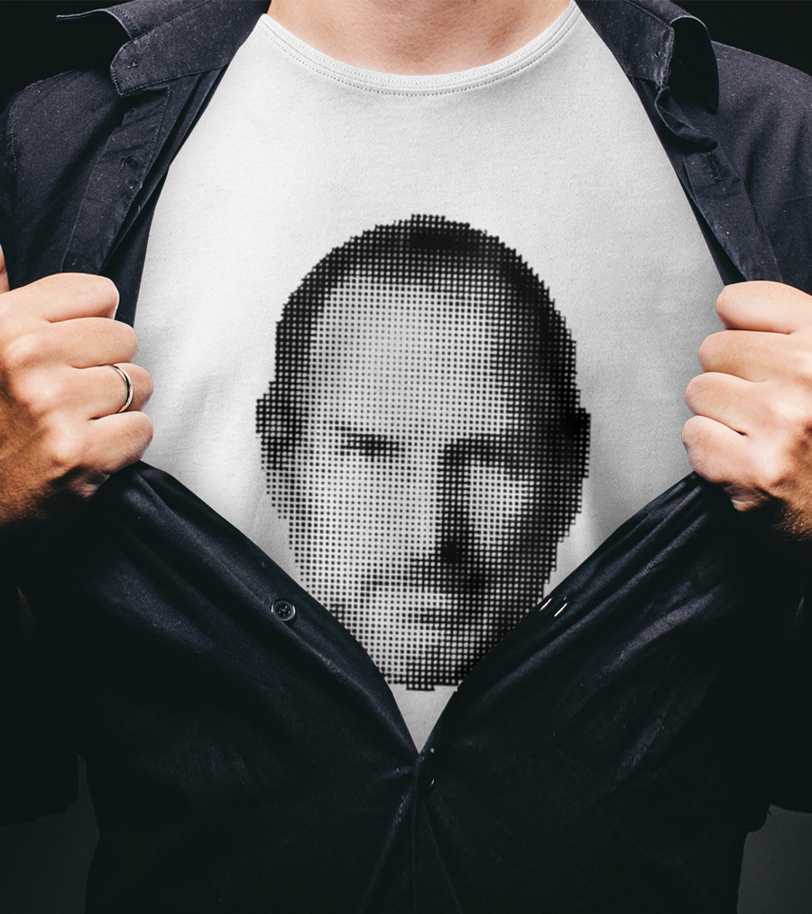 Thinking Differently Steve Jobs Portrait Dot Matrix T-Shirt