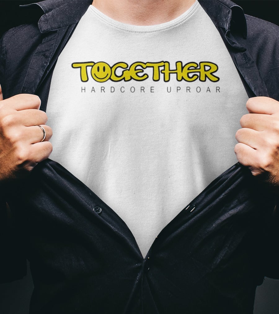 TOGETHER Hardcore Uproar Smiley Face T-Shirt