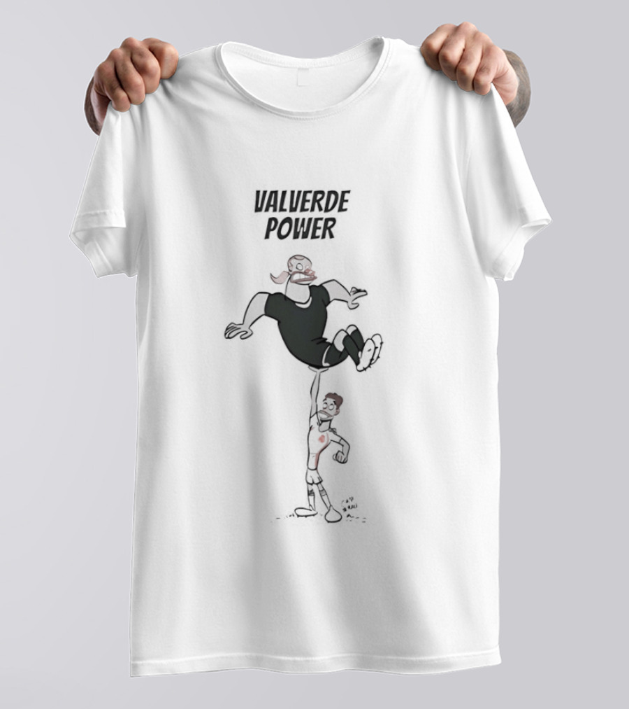 Valverde Power Cartoon Football T-Shirt