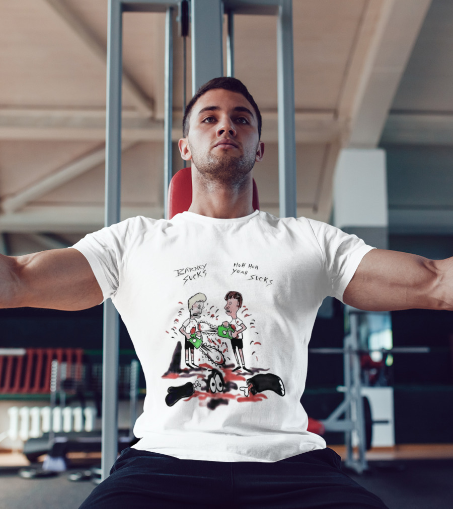 Barney Sucks Yeah Sucks Beavis And Butt Head MTV Cartoon T-Shirt