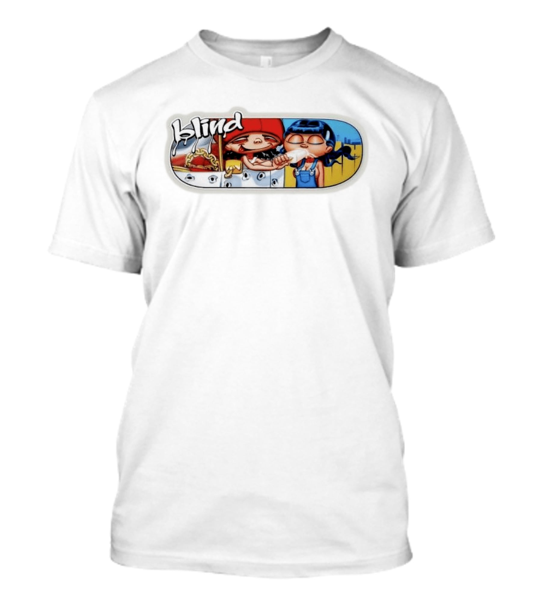 Blind Skateboards Cartoon Kids Eating Ice Cream T-Shirt