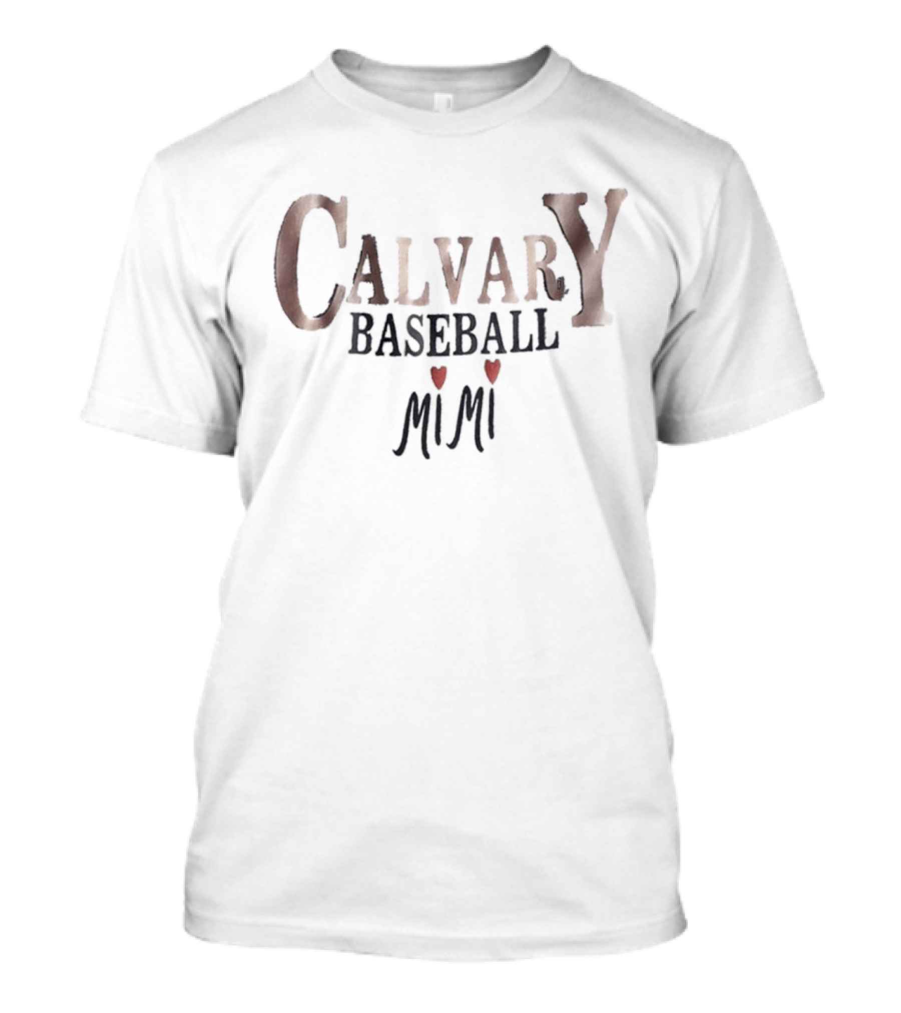 Calvary Baseball Mimi Heart T-Shirt
