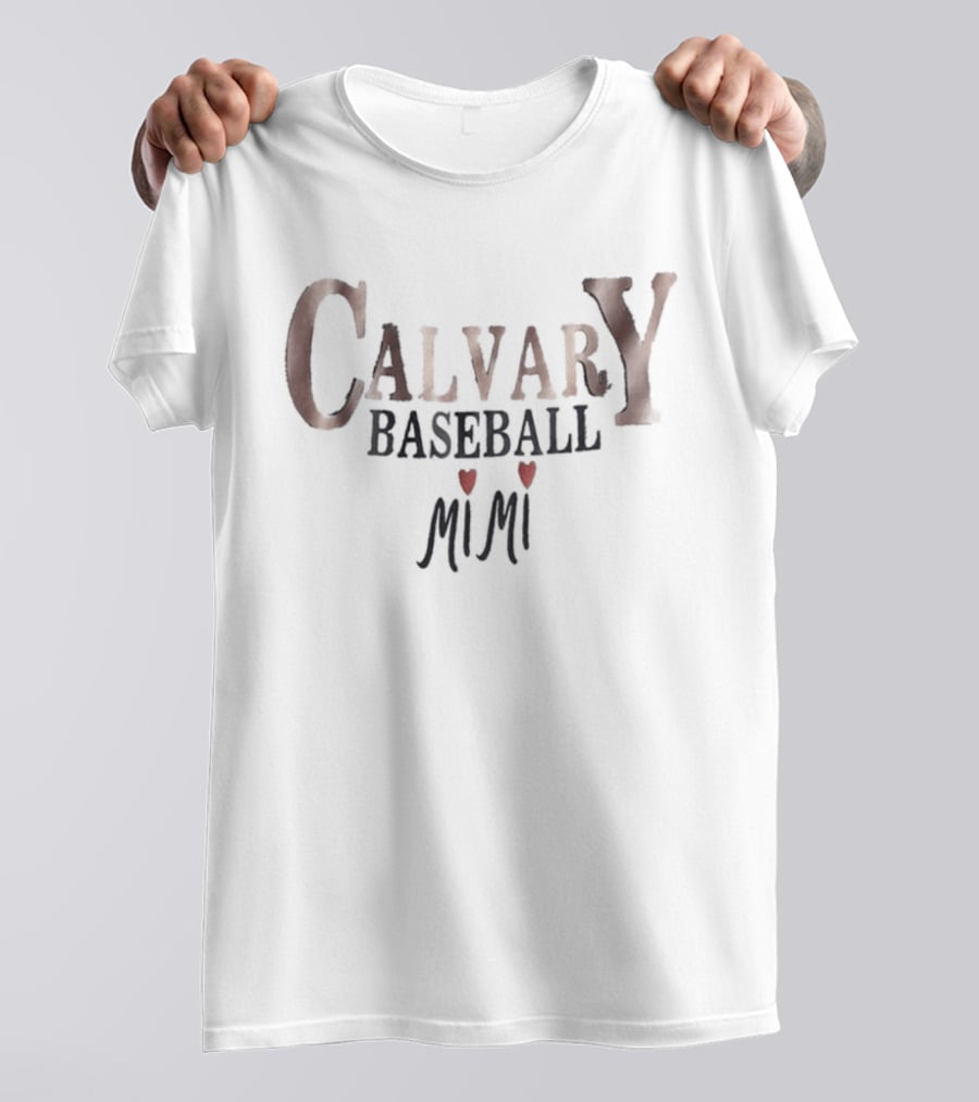 Calvary Baseball Mimi Heart T-Shirt