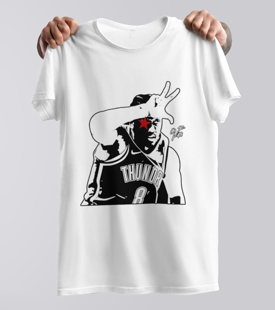Jalen Williams JDub OKC Thunder NBA Three Point Celebration T-Shirt