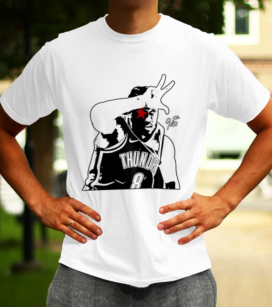 Jalen Williams JDub OKC Thunder NBA Three Point Celebration T-Shirt