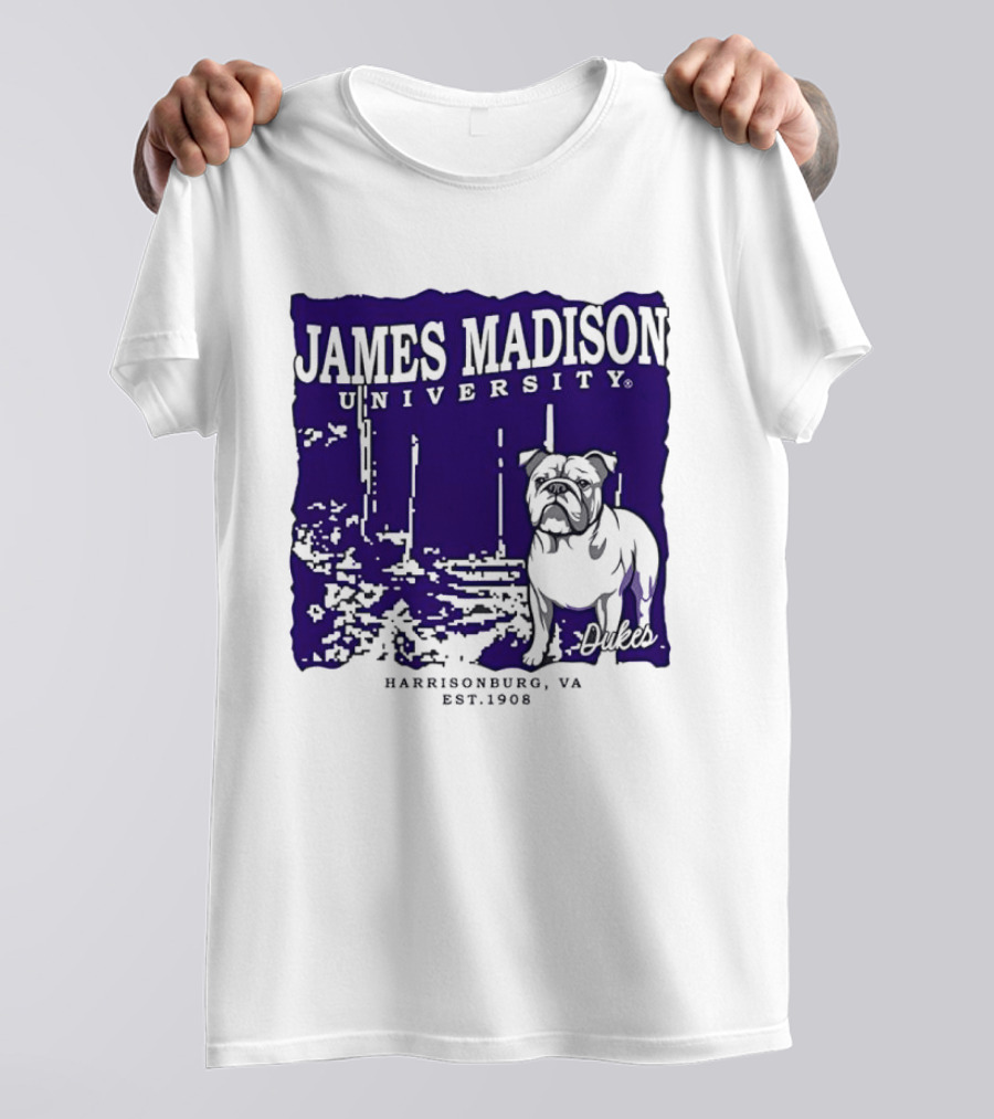 James Madison University Dukes Harrisonburg VA Est 1908 Bulldog T-Shirt
