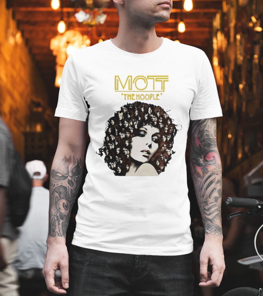Mott The Hoople Iconic Hair Portrait With Faces T-Shirt