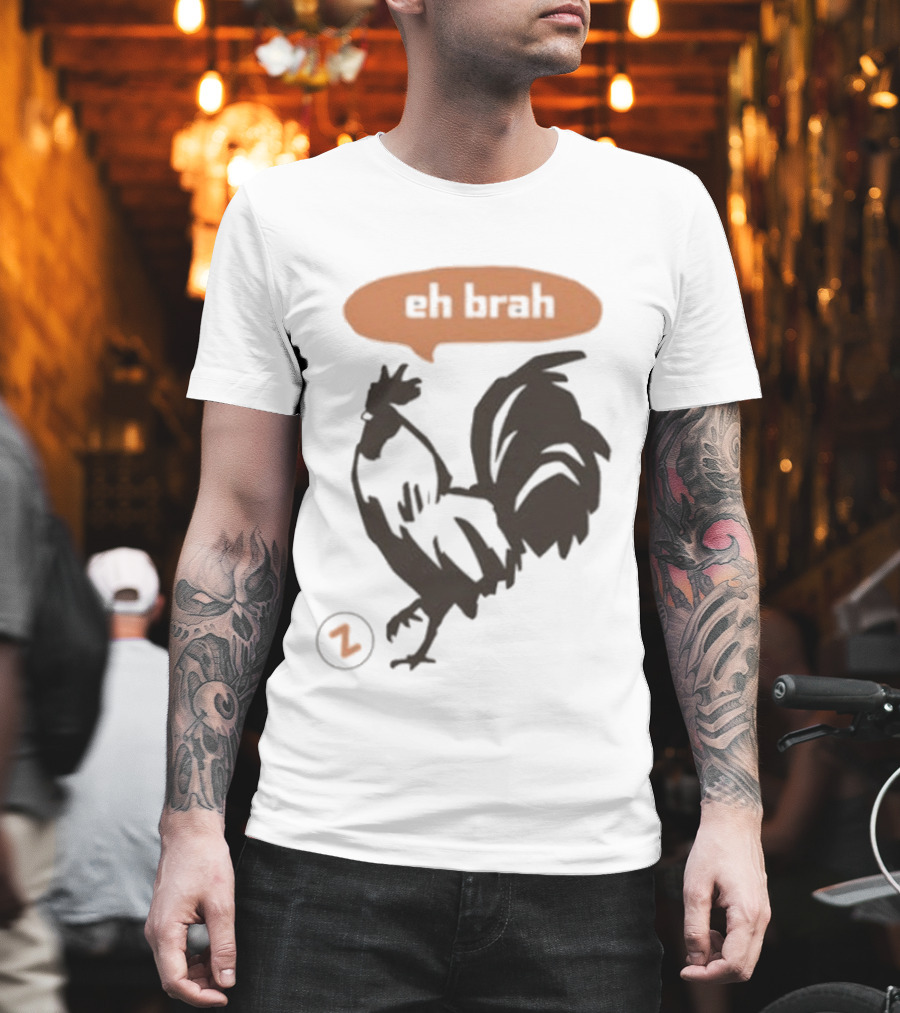 Zippys Eh Brah Rooster Speech Bubble T-Shirt