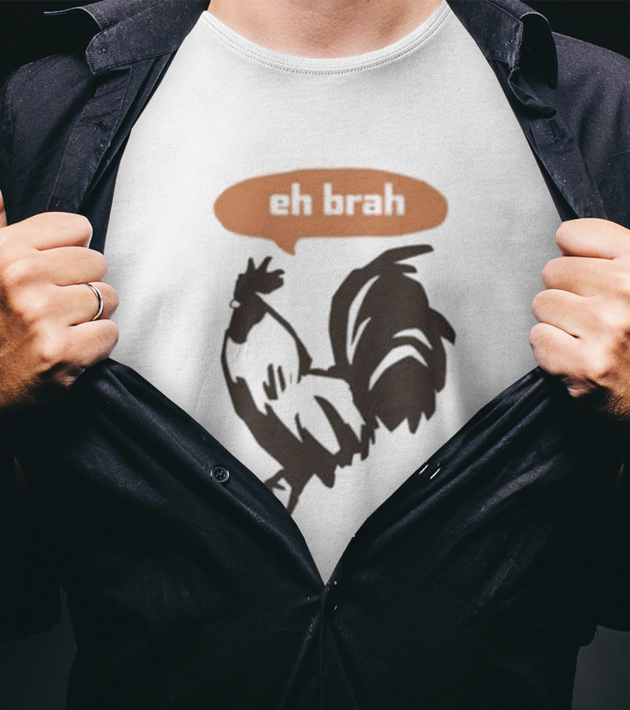 Zippys Eh Brah Rooster Speech Bubble T-Shirt