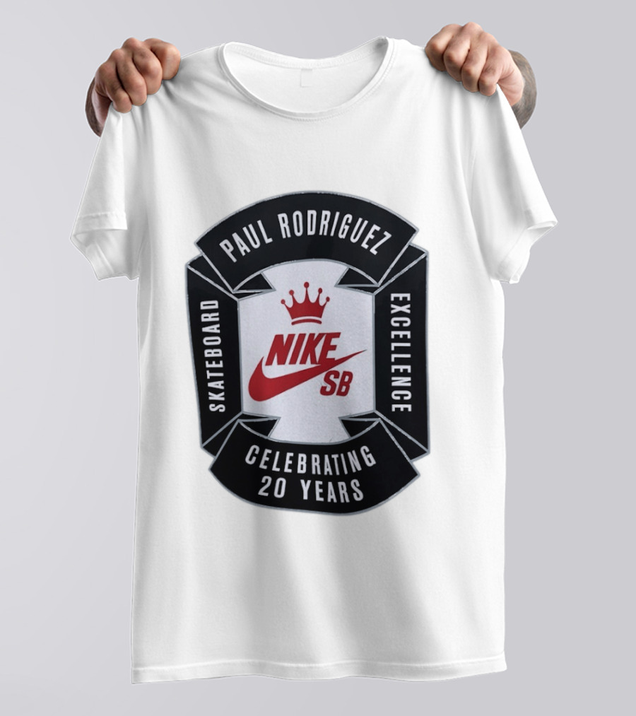 Paul Rodriguez Nike SB Skateboard Excellence Celebrating 20 Years T-Shirt