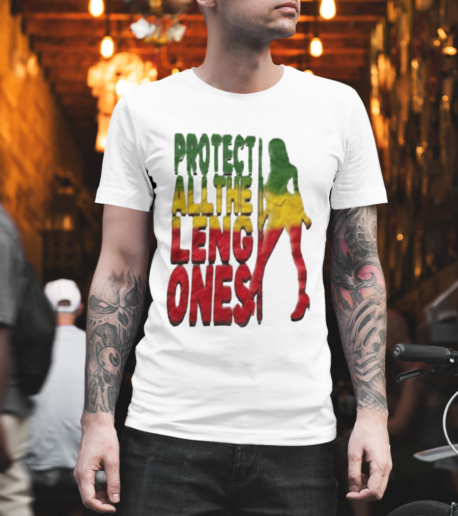 Protect All The Leng Ones Rasta T-Shirt