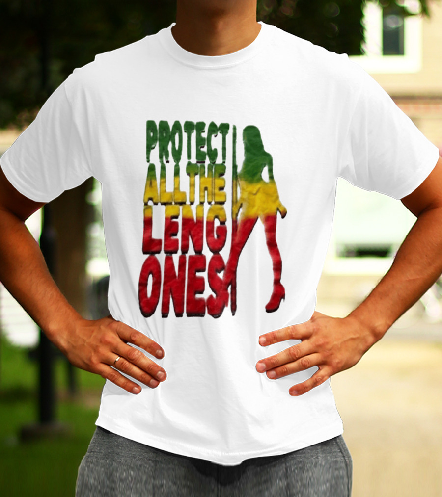 Protect All The Leng Ones Rasta T-Shirt