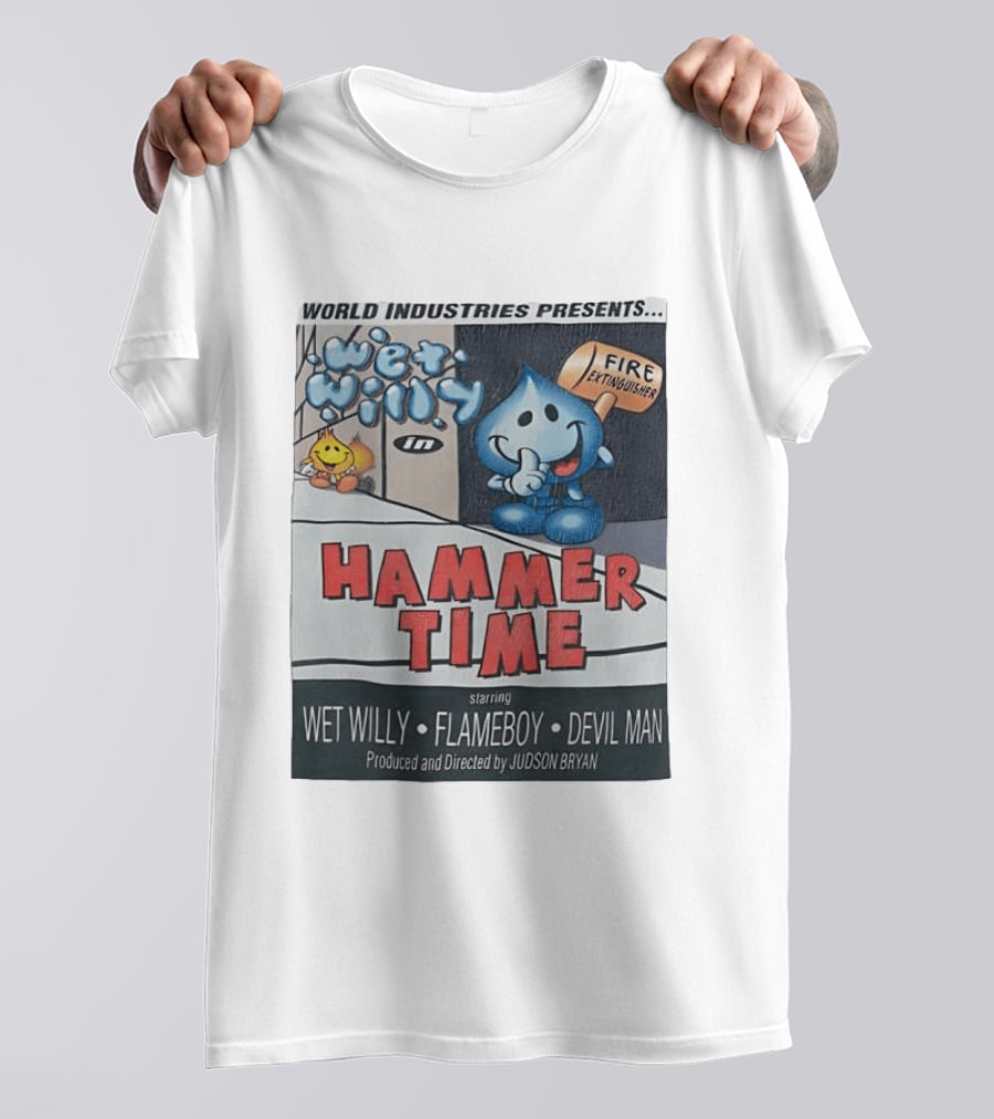 World Industries Wet Willy Flameboy Hammer Time Featuring Devil Man T-Shirt