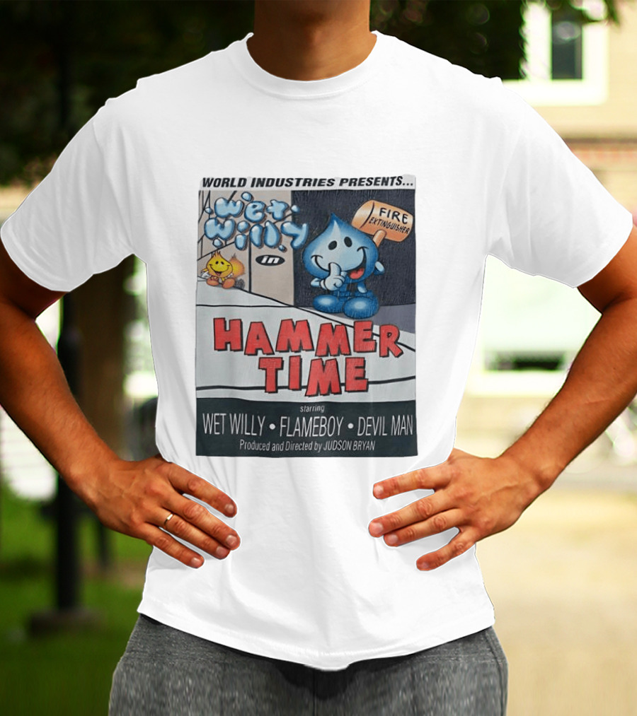 World Industries Wet Willy Flameboy Hammer Time Featuring Devil Man T-Shirt