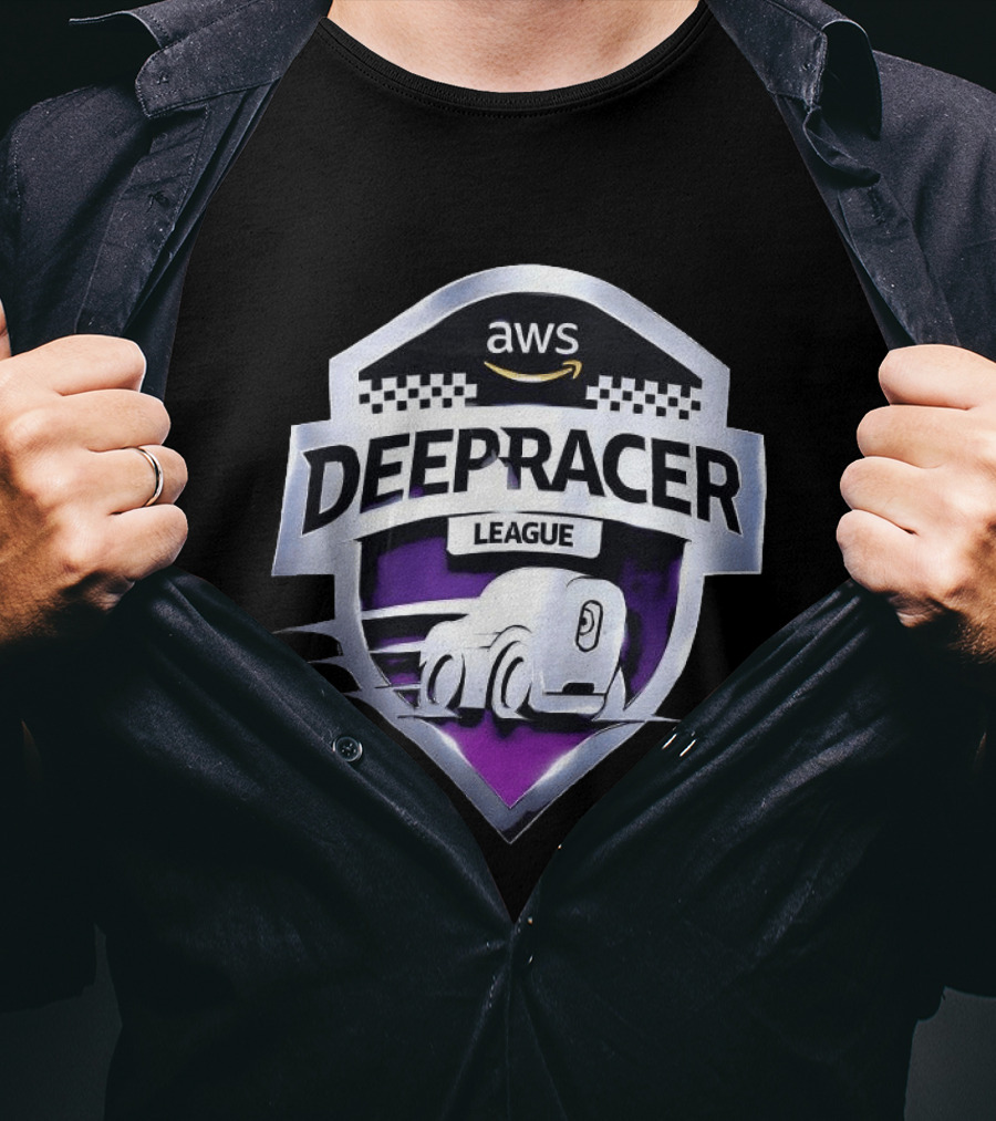 AWS DeepRacer League Shield Emblem Racing Championship T-Shirt