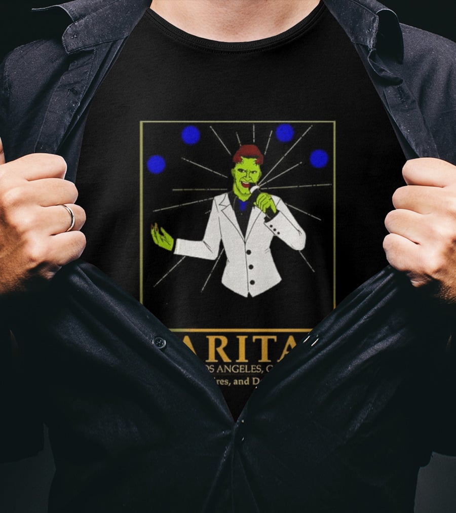 Caritas Los Angeles CA Humans Vampires Demons Welcome Singer In White Suit T-Shirt