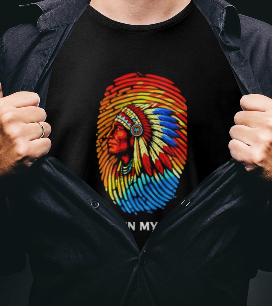 It's In My DNA Native American Feathered Headdress T-Shirt