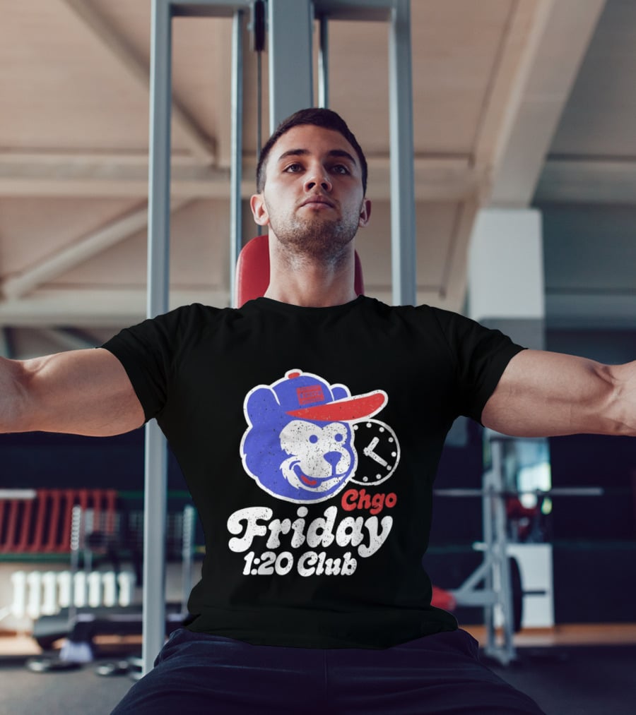 CHGO Friday 1 20 Club Bear Cubs Logo Vintage Cap T-Shirt