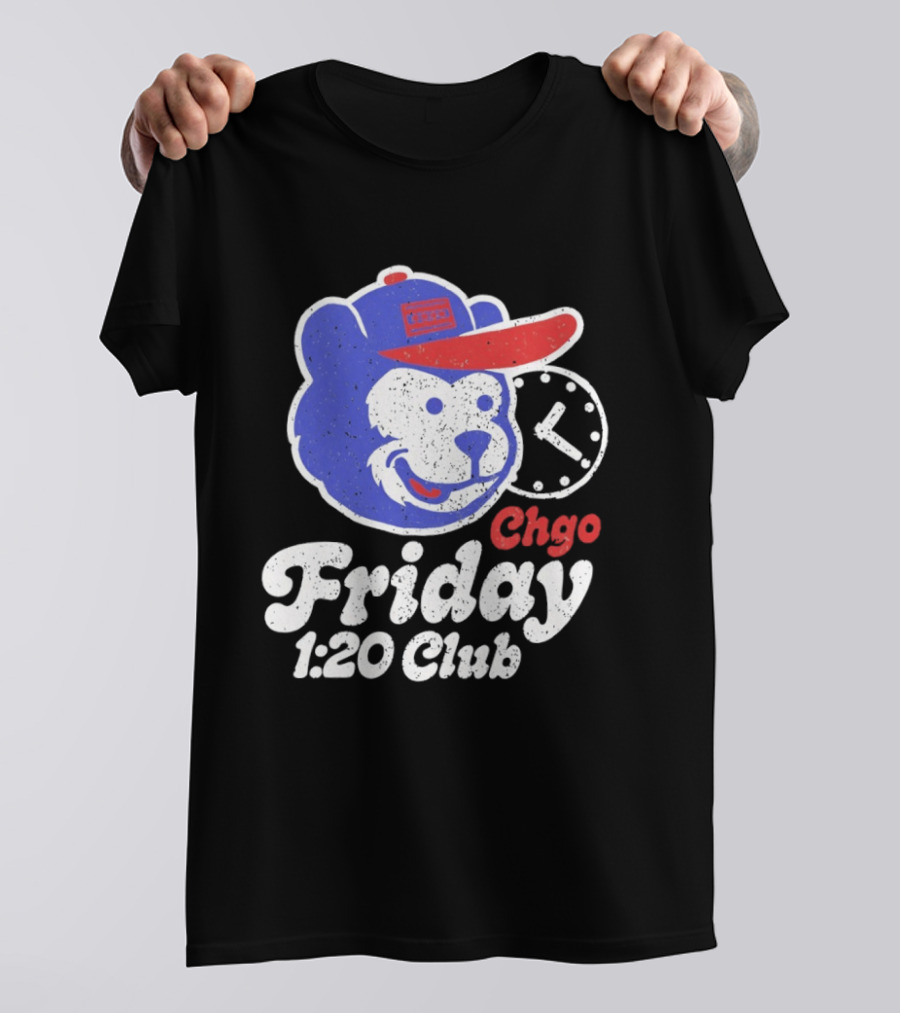 CHGO Friday 1 20 Club Bear Cubs Logo Vintage Cap T-Shirt