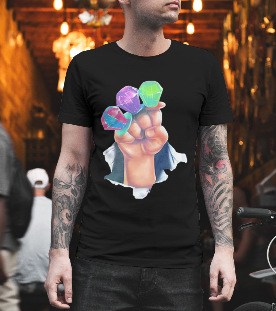 Ring Pop Candy Gemstone Fist Colorful Fun Accessory For Kids And Adults T-Shirt